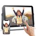 Digitale fotolijst met oplaadbare batterij, IPS-touchscreen in HD-resolutie, delen van foto's en video's via de app, met video, muziek, kalender, alarm, weer