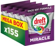 Dreft Platinum Miracle All-In-One - 30 Minute Miracle Vaatwastabletten - Citroen - 155 stuks