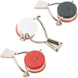Westmark Set van 3 flessendoppen met siliconenafdichting, staal, rood/wit/zwart