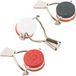 Westmark Set van 3 flessendoppen met siliconenafdichting, staal, rood/wit/zwart