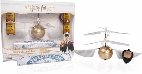 Harry Potter Golden Snitch Heliball - Flying Quidditch Snitch Toy - Wizarding World