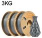 PETG Filament pour imprimante 3D - 1,75 mm, bobine de 3 kg - Gris