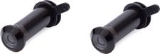 Merkloos Deurspion - 2x - Zwart - Massief Messing - 1,2 cm - 160 graden