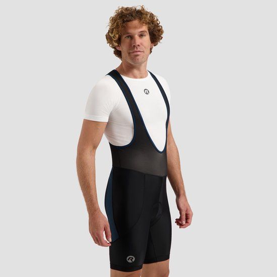 Rogelli Core Korte Fietsbroek Heren - Bretels - Zwart Blauw - S
