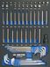 King Tony 991161CQE Evawave sleuteldienblad, 6-delig, Torx® en bits, 61 stuks