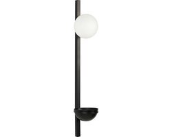 ISABELLA - Wandlamp bloempot - Zwart - IJzer