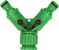 Merkloos / Sans marque Tuinslang - splitter 2-weg - soft - buitenkraan opzetstuk - waterverdeler