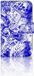 B2Ctelecom Housse de téléphone Samsung Galaxy Xcover 4 | Xcover 4s Angel Skull Bleu