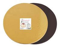 Framboiselle FRA8951 taartstandaard, rond, goud/zwart, 30 x 10 x 0,6 cm, 4 stuks