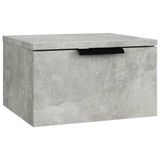 VidaXL Nachtkastjes 2 stuks wandgemonteerd 34x30x20 cm betongrijs