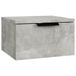VidaXL Nachtkastjes 2 stuks wandgemonteerd 34x30x20 cm betongrijs