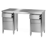 Bochem 18/10 roestvrij staal laboratorium werktafel 4, 170 mm lengte, 120 mm breedte