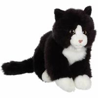 GIPSY TradinQ Knuffel Gipsy Kat Zwart/Wit