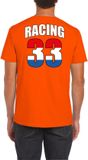 Bellatio Decorations Shoppartners Bv Oranje t-shirt Racing 33 supporter / race fan voor heren - race fan / race supporter / coureur supporter XL