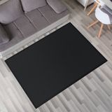 TT Home Kruipmat babykamer tapijt speelmat kinderen effen kleuren antislip pluizig zwart 120x160 cm