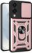 Techsuit Hoesje geschikt voor Samsung Galaxy S25 Edge - Camshield Back Cover - Roségoud