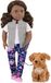 Malia Pop avec chien, 46 cm – Set de 14 pièces – Bras articulés