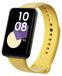 Wigento Honor Hoogwaardige TPU-horlogeband met zwarte sluiting, vervanging voor de Honor Band 9, kleur: geel