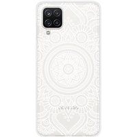 Samsung Galaxy A12 5G mandala blanc bedrukt siliconen hoesje