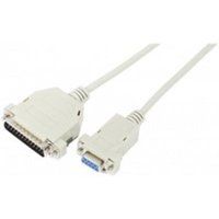 Connect Dexlan Nulmodem-kabel DB-9 (V) naar DB-25 (M) 3 m