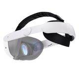 NK Armband compatibel met Meta Quest 3S en Quest 3 Virtual Reality-bril, verstelbare lengte, comfortabele installatie, snel en eenvoudig, gewatteerd, comfortabel, wit