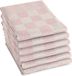 DDDDD - 6x Torchon - Barbeque - 65x65 cm - Rose Pastel - Set de 6 pièces