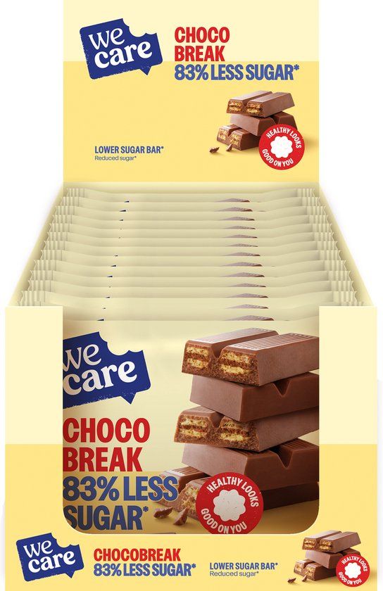 WeCare Lower Sugar Chocolate Break - 14 x 64.5g