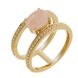 Orphelia ZR-7122/G/60 - Ring - Zilver 925 - Goudkleurig