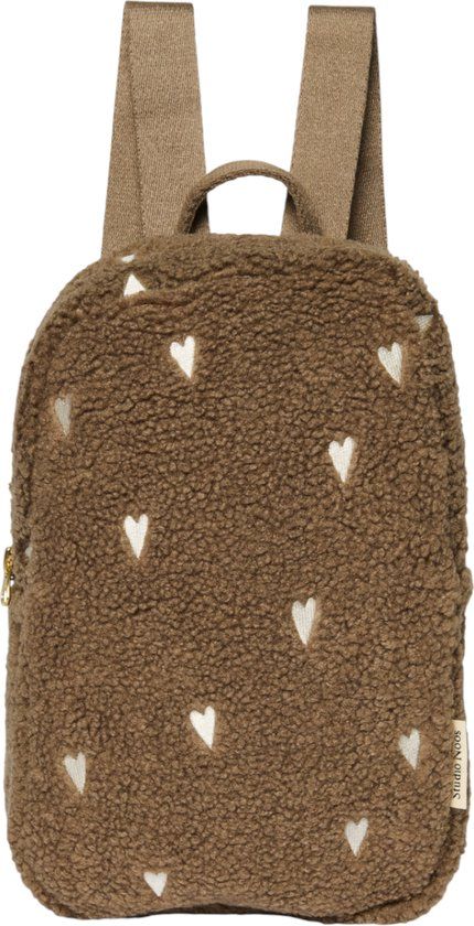 Studio Noos Teddy Hearts Mini Backpack - Brown
