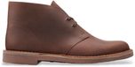 Clarks Bushacre 3 bruine leren enkellaarsjes voor heren