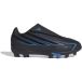 adidas F50 Hyperfast Club Velcro Firm Ground/Multi Ground Football Boots Children Shoes, core black/core black/Lucid Ray Blue, 31 1/2 EU