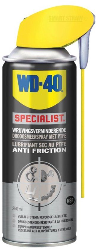 WD-40 Specialist Droogsmeerspray met PTFE - 250ml - Teflon Spray - Smeermiddel