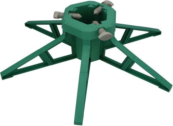 KOTARBAU® Kerstboomstandaard, Kunststof, Groen, met Watertank, voor Bomen tot 3,5 m