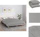 vidaXL Verzwaringsdeken 200x225 cm 9 kg stof grijs