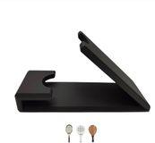 Merkloos / Sans marque Padel24x7 Universele Racketstandaard voor Tennis, Padel, Pickleball, Badminton en Beachtennis – Display / Tentoonstelling (Grijs, Rood, Wit, Zwart)