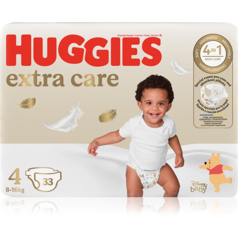 HUGGIES Extra Care rozmiar 4 (33 sztuki)