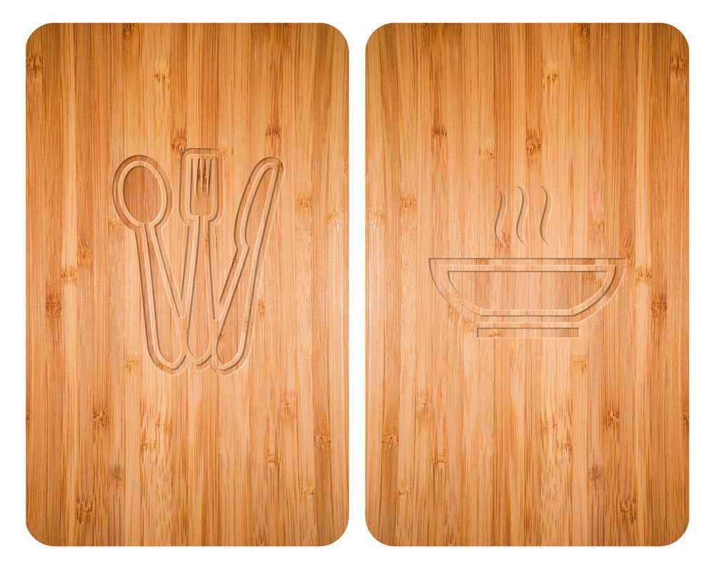 WENKO kookplaatafdekblad set van 2 30 x 52 cm »Lunch