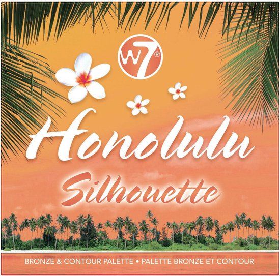 W7 Honolulu Silhouette Bronze & Contour Palette - 18g
