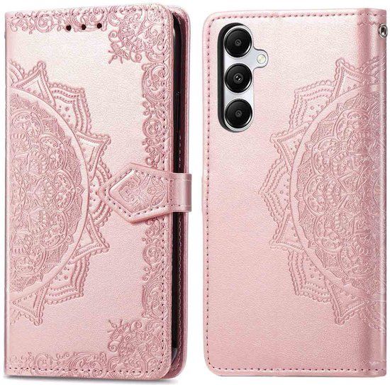 imoshion Mandala Bookcase - Geschikt voor Samsung Galaxy A17 (5G) / A17 (4G) - Rosé Goud
