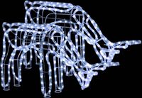 vidaXL Kerstverlichting rendieren 2 st 73x31x45 cm koudwit