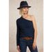 River Woods Pull asymétrique en maille Indigo Taille : M