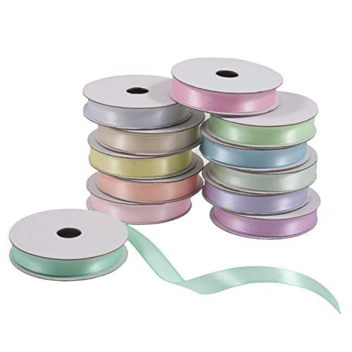 Trimits Ribbon Bag: Pastel: 10 mm x 2 m: 12 stuks