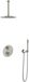 Hotbath Buddy - Inbouw Regendoucheset - Thermostatisch - Plafondbuis 30 cm - Hoofddouche 250 mm - Staafhanddouche - met 2-Weg Stop-Omstel - Waterbesparend - V02