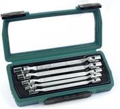 Brüder Mannesmann Dubbele kniesleutelset 5-delig 19821