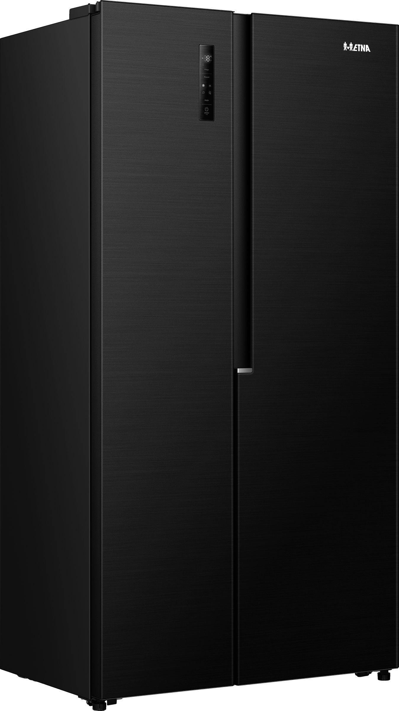 ETNA AKV6178ZWA Amerikaanse koelkast - No-Frost - 178 cm hoog - 544 liter - Energielabel C - Zwart