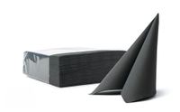 VelaHub Soft Point 50 Wegwerpservetten, hoogwaardig, 38 x 38 cm, 1/4 voudig, zwart