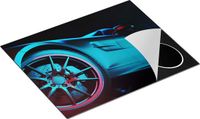 Chefcare Inductie Beschermer Moderne Sportwagen Auto - 65x52 cm - Multicolor