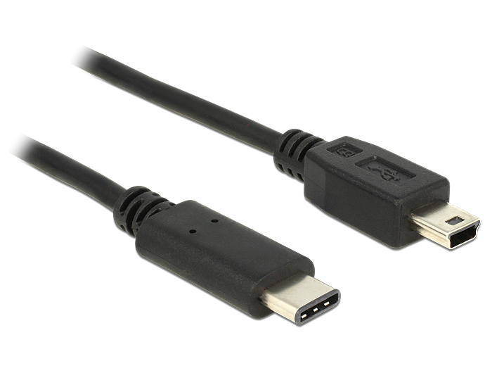 DeLOCK 0.5m, USB2.0-C/USB2.0 Mini-B