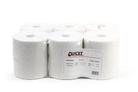 Quicky HP-99724 handdoekrol, 2-laags, 20 cm, wit (6-pack)