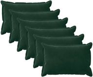 vidaXL - Kussensloop - 6 stuks - HOUTEN - Donkergroen - 30 x 50 cm - Katoensatijn